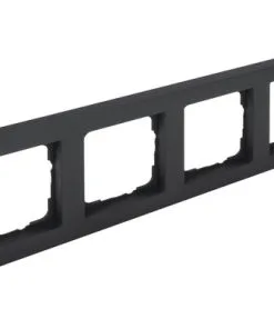 Q-LINK F-Line Afdekraam 4-voudig Zwart