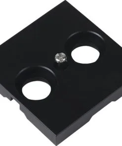 Q-LINK F-Line Centraalplaat Radio/TV Zwart