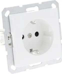 Q-LINK F-Line Inbouw Wandcontactdoos 1-voudig RA Polarwit