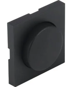 Q-LINK F-Line Centraalplaat Dimmerknop Zwart