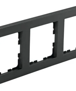 Q-LINK F-Line Afdekraam 3-voudig Zwart