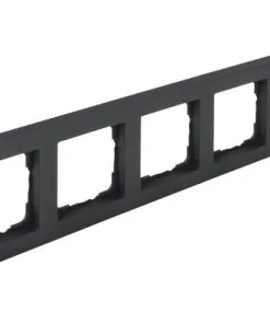 Q-LINK F-Line Afdekraam 5-voudig Zwart