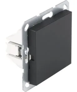 Q-LINK F-Line Inbouwelement Blindplaat Zwart