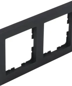 Q-LINK F-Line Afdekraam 2-voudig Zwart