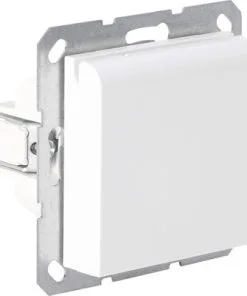 Q-LINK F-Line Inbouw Wandcontactdoos Met Klep 1-voudig RA Polarwit