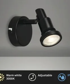 BRILONER LED Opbouwspot Flamo 1-lichts Zwart -Binnenverlichting Verkoopwinkel DV 8 10591679 04 4c DE 20220819144653