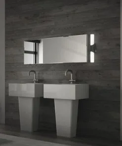 BRILONER LED Spiegellamp Klak Verticaal 32 Cm Zwart