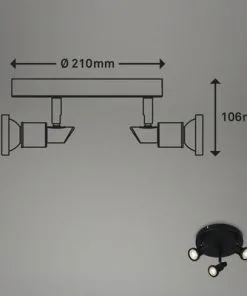 BRILONER LED Opbouwspot Flamo 3-lichts Zwart -Binnenverlichting Verkoopwinkel DV 8 10591722 03 4c NL 20220819151659