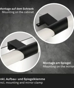 BRILONER LED Spiegellamp Klak Horizontaal 32 Cm Zwart -Binnenverlichting Verkoopwinkel DV 8 10591723 02 4c NL 20220819151659