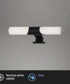 BRILONER LED Spiegellamp Klak Horizontaal 32 Cm Zwart -Binnenverlichting Verkoopwinkel DV 8 10591723 04 4c NL 20220819151659