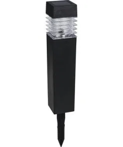 LED Solar Buitenlamp Op Spies 39 Cm Zwart