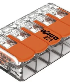 WAGO Verbindingsklem Compact 221-415, 10 Stuks
