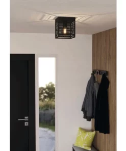 EGLO Plafondlamp Piedritas 1-lichts Zwart