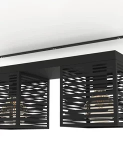 EGLO Plafondlamp Piedritas 2-lichts Zwart -Binnenverlichting Verkoopwinkel DV 8 10594865 01 4c NL 20220905121753