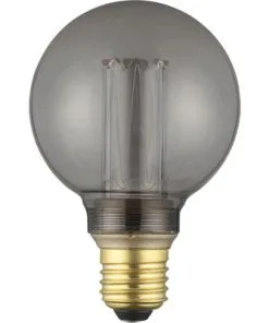 EGLO LED Filament Lamp E27/4,3W G80 Warmwit Rookglas