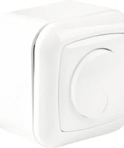 Q-LINK In-/opbouw LED Dimmer 3-60 W (RLC) + Dimmerknop Polarwit