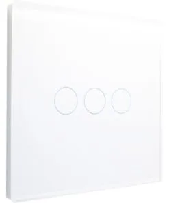 ONE TWO TOUCH Bedieningspaneel 1x Triple Glas Wit