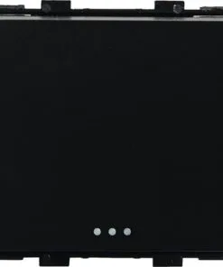 ONE TWO TOUCH Inbouwelement Pulsschakelaar Zwart