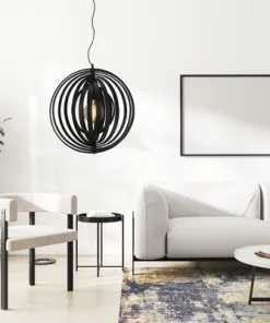 CHERICONI Hanglamp Ring Zwart