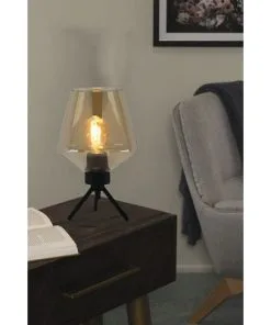 CHERICONI Tafellamp Tris Zwart-amber