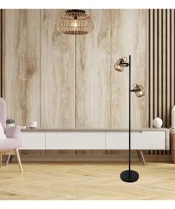 CHERICONI Plafondlamp Trapeze Bamboe