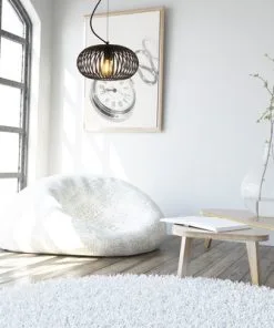 CHERICONI Hanglamp Curvato Ø 30 Cm Zwart