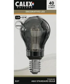 CALEX LED Lamp Crown E27/3,5W A60 Warmwit Titanium