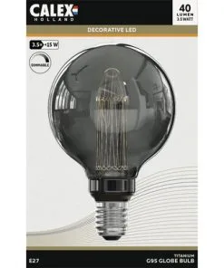 CALEX LED Lamp Crown E27/3,5W G95 Warmwit Titanium