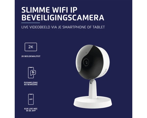 KLIKAANKLIKUIT® Slimme Wifi IP Camera Indoor IPCAM-2600 Wit 4 KLIKAANKLIKUIT® Slimme Wifi IP Camera Indoor IPCAM-2600 Wit - Afbeelding 4