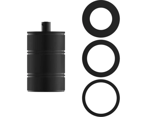 CALEX Lamphouder E27 3-rings Mat Zwart 1 CALEX Lamphouder E27 3-rings Mat Zwart
