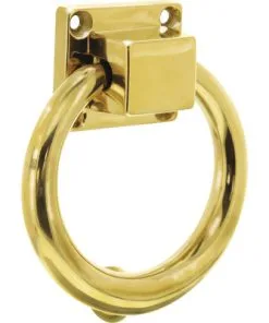 INTERSTEEL Deurklopper Ø 107 Mm Messing Ongelakt