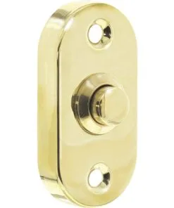 INTERSTEEL Deurbel Ovaal Messing Gelakt