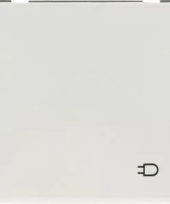 PEHA Standard Inbouw Wandcontactdoos 1-voudig RA Met Klep Polarwit