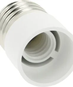 Verloopfitting E27-E14 60W Wit