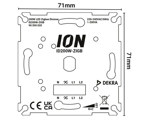 ION INDUSTRIES LED Zigbee Dimmer 0,3-200 W 6 ION INDUSTRIES LED Zigbee Dimmer 0,3-200 W - Afbeelding 6