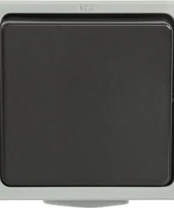 Opbouw Pulsschakelaar SWD IP54 Lichtgrijs/donkergrijs
