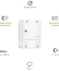 STEINEL Schemerschakelaar NightMatic 2000 Wit 7 STEINEL Schemerschakelaar NightMatic 2000 Wit -Binnenverlichting Verkoopwinkel DV 8 3077245 03 4c DE 20190906051652