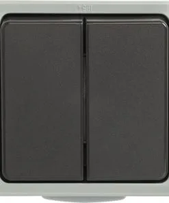 Opbouw Serieschakelaar IP54 , Lichtgrijs/donkergrijs Spatwaterdicht