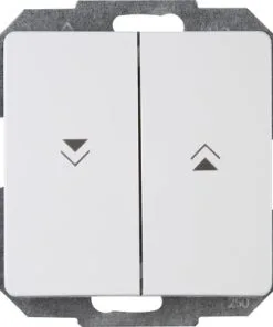 KOPP Paris Inbouw Basiselement Jaloezieschakelaar Met Bedieningswipper Wit