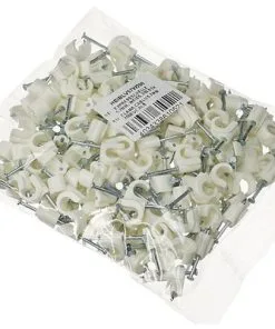 Kabelclip Rond 4-7 Mm Wit, 200 Stuks