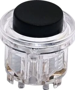 FRIEDLAND Beldrukker Transparant-zwart D117