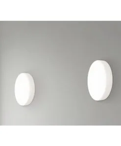 BRILLIANT Plafonniere Isar Ø 25 Cm Wit