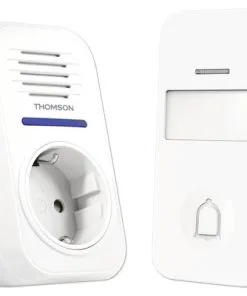 THOMSON Draadloze Deurbel Met Stekkerdoos Wit