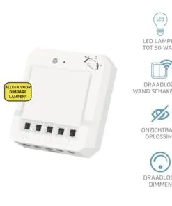 KLIKAANKLIKUIT® Inbouw LED Dimmer ACM-250-LD 7 KLIKAANKLIKUIT® Inbouw LED Dimmer ACM-250-LD -Binnenverlichting Verkoopwinkel DV 8 4620228 01 4c NL 20181122092606