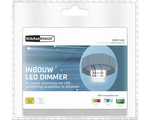 KLIKAANKLIKUIT® Inbouw LED Dimmer ACM-250-LD 5 KLIKAANKLIKUIT® Inbouw LED Dimmer ACM-250-LD - Afbeelding 5