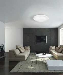 EGLO LED Plafonniere Frania-S Met Kristaleffect Ø 33 Cm Wit