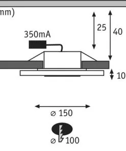 PAULMANN LED Inbouwspot Set Whirl Ø 150 Mm Gesatineerd Alu, 3 Stuks -Binnenverlichting Verkoopwinkel DV 8 4656185 01 4c NL 20220110134753