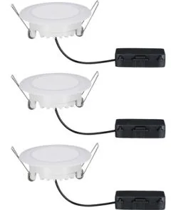 PAULMANN LED Inbouwspot Set Suon Ø 90 Mm Gesatineerd, 3 Stuks -Binnenverlichting Verkoopwinkel DV 8 4656193 05 4c NL 20220110124750