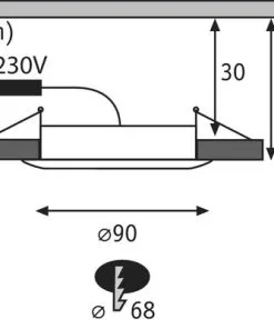 PAULMANN LED Inbouwspot Set Suon Ø 90 Mm Gesatineerd, 3 Stuks -Binnenverlichting Verkoopwinkel DV 8 4656193 10 4c NL 20220110131752 1