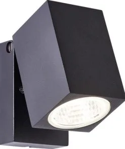 LALUMI LED Buitenlamp Burk Zwart